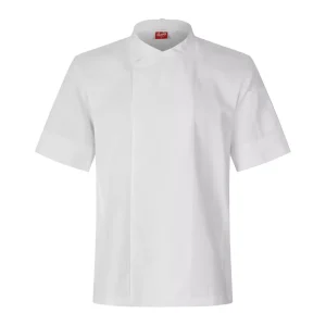 Segers Kokkejakke Grid Hvit stretch Unisex