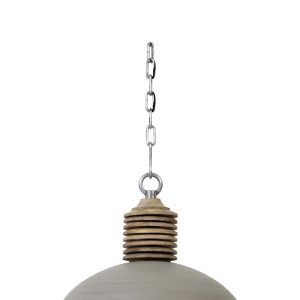TAKLAMPE AVERY GRÅ Ø52cm